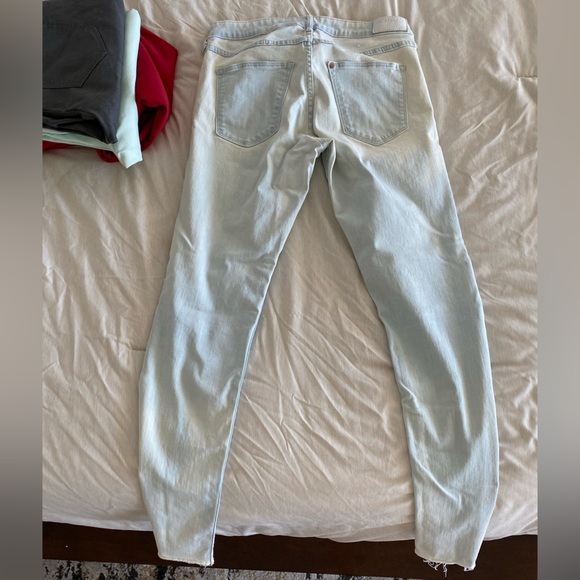 &Denim H&M Skinny low waist frayed ankle women’s jeans size 31 light wash new - Picture 2 of 4